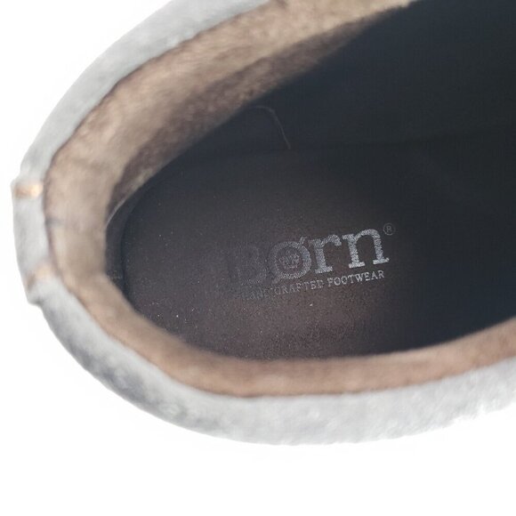 Born Sampson Suede Chukka Boot Mens 11 Gray Lace Up Comfort Ankle Shoe